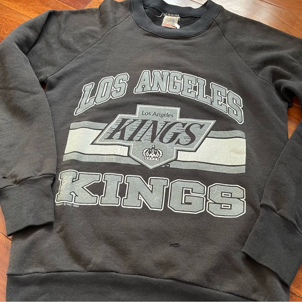 Vintage 90s Wayne Gretzky Los Angeles Kings Raglan sleeve Crewneck Sweatshirt S